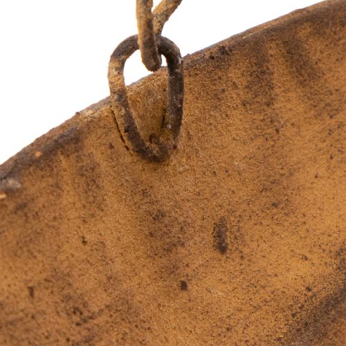 Dekoratyvinis pakabinamas dubuo, sodo puošmena, rūdžių imitacijos, Ø31cm, ilgis62cm | Floristik24.lt