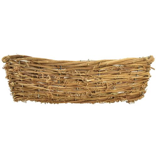 daiktų Augalų dubuo natūralaus vynmedžio gėlių dubuo ovalus 40x19x11,5cm