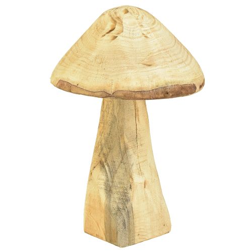 Floristik24 Natūralus dekoratyvinis grybas iš guobos medienos medinis grybas 27cm