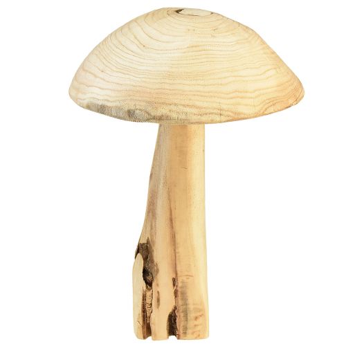 Floristik24 Natūralaus guobos medžio grybo skulptūra - Kaimiškas dizainas, 37 cm - Stilinga sodo ir interjero puošmena