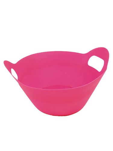 Floristik24 Plastikiniai dubenys su rankenomis Ø27cm 8vnt. rožinis