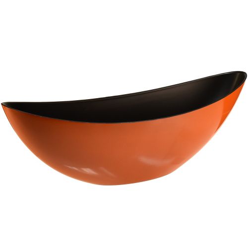 daiktų Modernus valties dubuo oranžinės spalvos – 39 cm – universalus dekoravimui ir sodinimui – 2 vnt