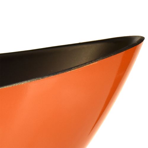 daiktų Modernus valties dubuo oranžinės spalvos – 39 cm – universalus dekoravimui ir sodinimui – 2 vnt