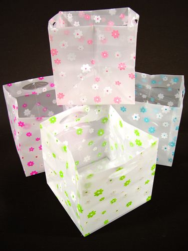 Floristik24 Plastikinis maišelis 12x12cm 12vnt. surūšiuoti