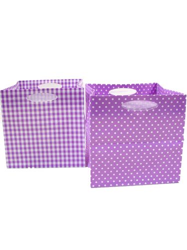 Plastikinis maišelis 12x12cm 12vnt. violetinė | Floristik24.lt
