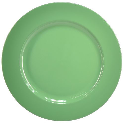 daiktų Tvirta žalia plastikinė lėkštė – 28 cm, puikiai tinka kasdieniam dekoravimui ir lauko veiklai – 4 vnt.