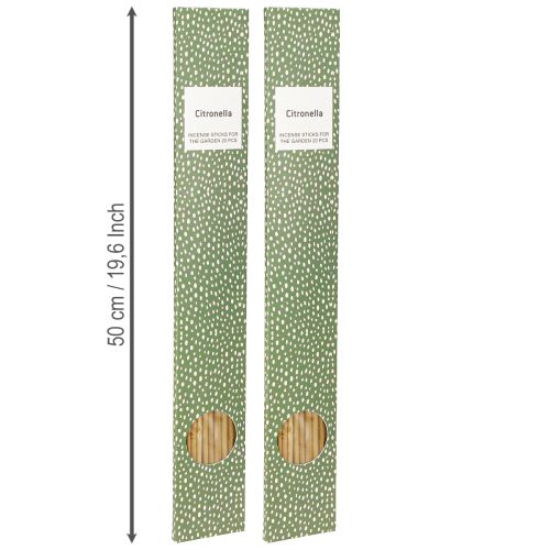 daiktų Citronella smilkalų lazdelės iš bambuko L50 cm 20 lazdelių x 2