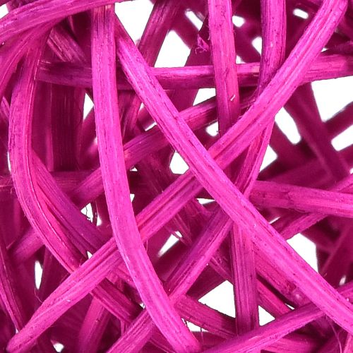 daiktų Rotanginiai rutuliai šviesiai rožinė rožinė violetinė rotango asorti Ø5cm 24 vnt