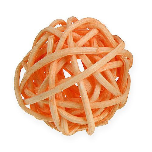 daiktų Rotanginis rutulinis oranžinis, abrikosinis, balintas 72 vnt