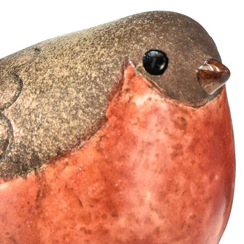 daiktų Keraminės Robino figūrėlės – raudoni ir natūralūs tonai, 5,4 cm – puikiai tinka sodui ir namams – 4 vnt.
