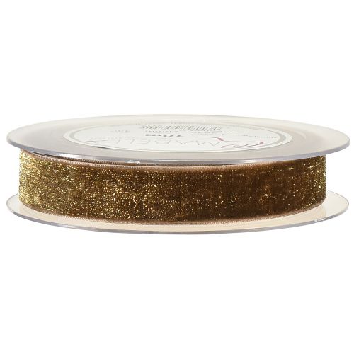 daiktų Velvet Ribbon Glitter Brown Gold – Glamorous Christmas Ribbon 20mm 10m