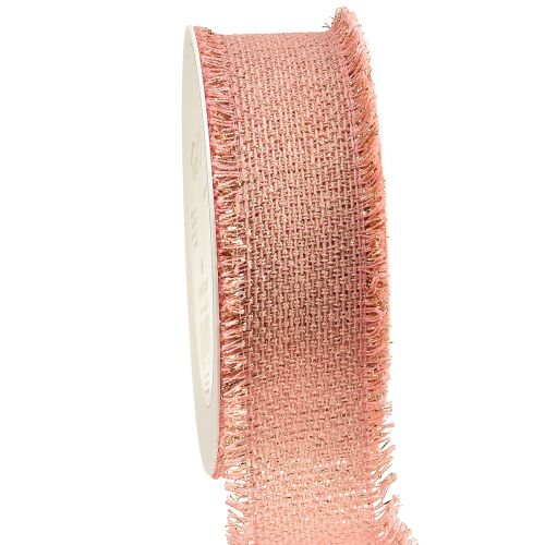 daiktų Dekoratyvinė juostelė kutais juostelė rožinis auksas W40mm L15m