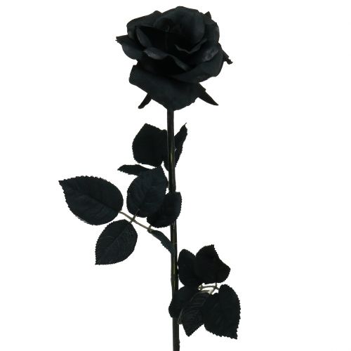 Rožė Šilkinė Gėlė Juoda 63cm