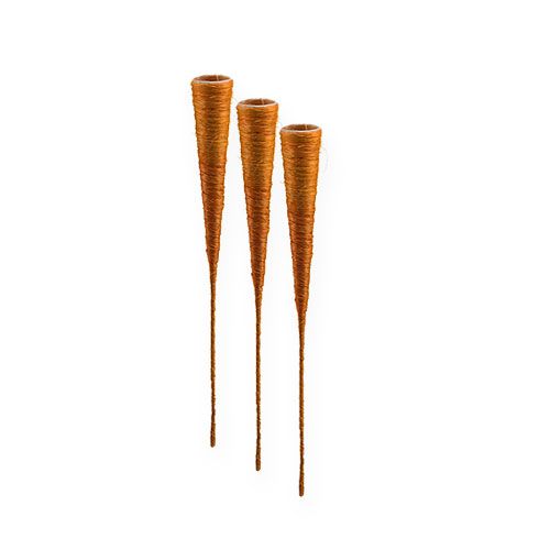 Sizalio vaza oranžinė Ø3cm L30cm 12vnt