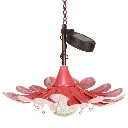 daiktų Saulės LED Gėlių sodo lemputė LED Metalinė Rožinė Ø30cm