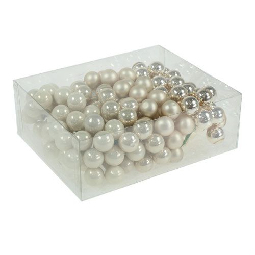 daiktų Veidrodinės uogos smėlio spalvos mišinys 25mm 140vnt