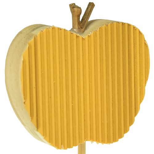 daiktų Gėlių kamštis rudens dekoratyvinis kamštis medinis obuolys 5x5,5cm 8 vnt