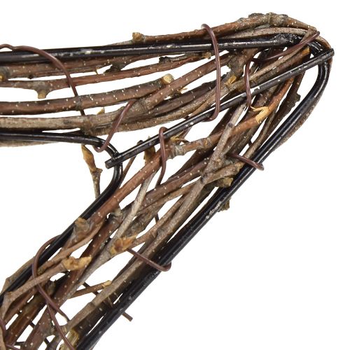 daiktų Žvaigždės kabinimui durų vainikui gluosnis natūralus 28cm 4vnt