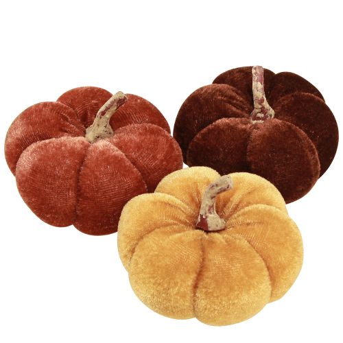 daiktų Audinys Moliūgai Moliūgų Dekoracija Geltona Ruda Velvety Ø7cm 9 vnt