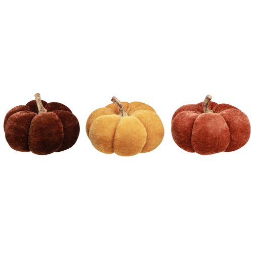 daiktų Audinys Moliūgai Moliūgų Dekoracija Geltona Ruda Velvety Ø7cm 9 vnt