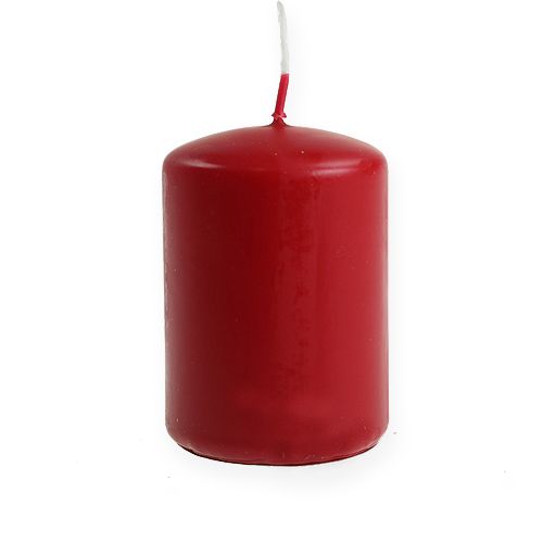 daiktų Stulpinės žvakės raudonos žvakės H70mm Ø50mm 12 vnt