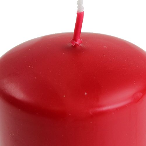 daiktų Stulpinės žvakės raudonos žvakės H70mm Ø50mm 12 vnt
