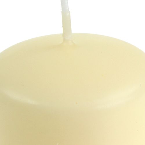 daiktų Pillar žvakės kreminės žvakės H145mm Ø50mm kreminės 12vnt