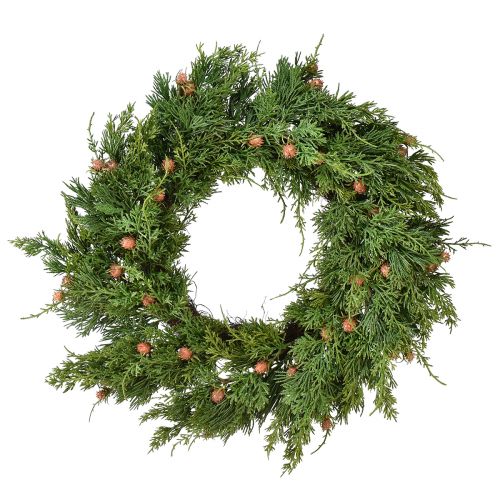 Floristik24 Eglės vainikas Thuja su pumpurų pagrindu vynmedžio vainikas Ø50cm