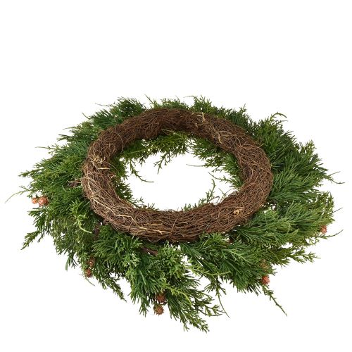 daiktų Eglės vainikas Thuja su pumpurų pagrindu vynmedžio vainikas Ø50cm