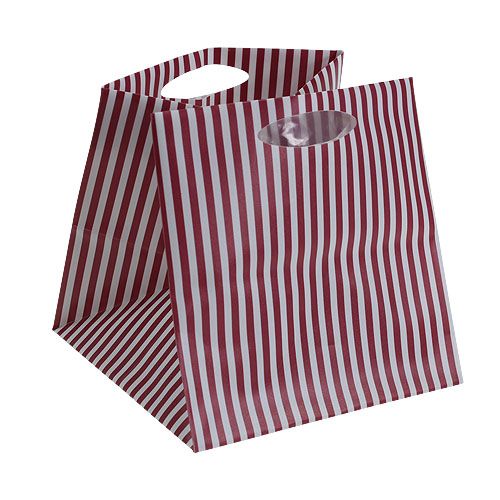 Floristik24 Krepšys plastikinis Bordo rūšiavimas. 12cm x 12cm 12vnt
