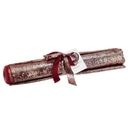 daiktų Stalo juostelė dekoratyvinė juostelė Bordo auksiniai kutais P28cm L2,5m