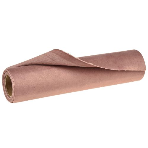 daiktų Aksominė staltiesė senovinė rožinė, 28×270cm - Elegantiškas staltiesės dekoratyvinis audinys Jūsų šventinio stalo dekoravimui
