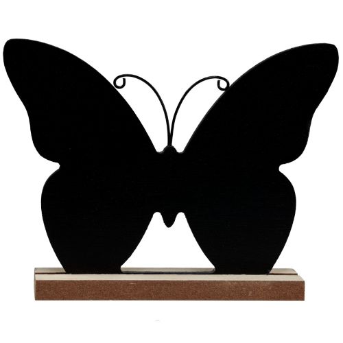 daiktų Stalo apdaila Medinė apdaila Drugelis Juodas Natūralus 12cm 6 Vnt