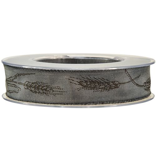 daiktų Gedulo juostelė dekoratyvinė juostelė sidabrinė juoda su ausytėmis W40mm L25m