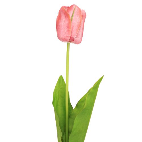 Tulpė dirbtinė gėlė raudona, oranžinė dirbtinė pavasario gėlė H67cm