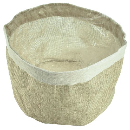 daiktų Sodinamosios džiuto audinio krepšelis Natūralus indas Ø26cm H21cm 3vnt.