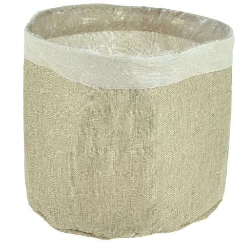 daiktų Sodinamosios džiuto audinio krepšelis Natūralus indas Ø28cm H25cm 3vnt