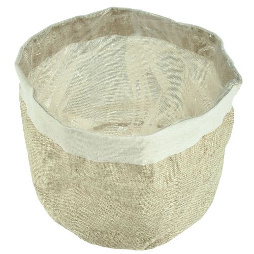 daiktų Sodinamosios džiuto audinio krepšelis Utensilo Natural Ø21cm H19cm 3vnt