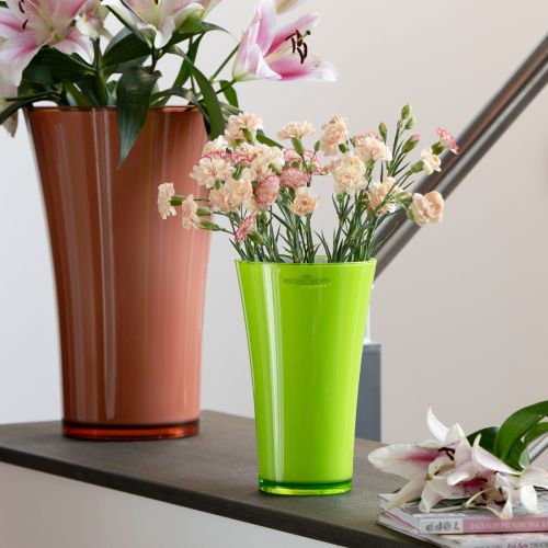 Floristik24 Vaza Žalia Gėlių Vaza Dekoratyvinė Vaza Fizzy Olive Ø16.5cm A27cm