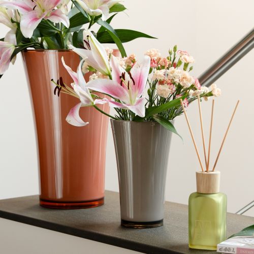 daiktų Vaza „Fizzy“ Ø16cm A27cm platinos pilka 1 vnt.