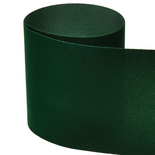 daiktų Veliūrinė juostelė žalia plati juostelė tamsiai žalias veliūras 100mm 8m