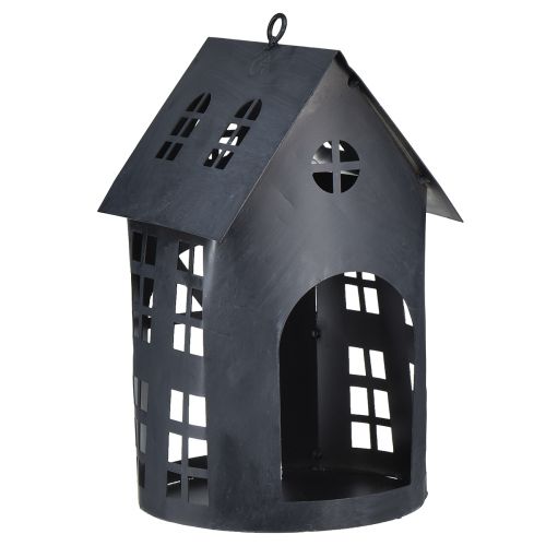 daiktų Paukščių namelis senovinis pilkas metalas 30x15 cm
