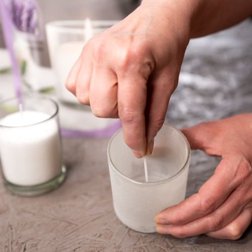 daiktų Vaško granulės žvakė smėlio dagties citrinžolės kvapo 400g