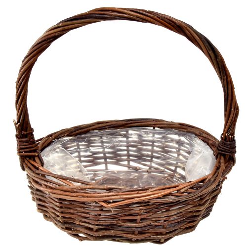 daiktų Kaimiškas pintų krepšelių rinkinys su rankenomis - 3 dydžiai (36 cm, 31 cm, 26 cm) - Universalus laikymas ir dekoravimas - 3 rinkinys