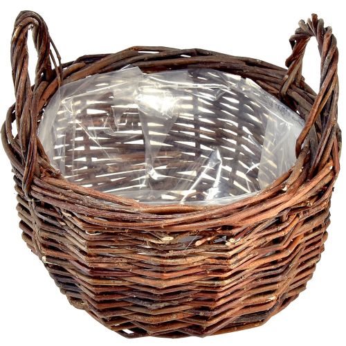 daiktų Universalus apvalių pintų krepšelių rinkinys su rankenomis - 3 dydžiai (30cm, 26cm, 20cm) - Puikiai tinka sandėliavimui ir namų dekoravimui - 3 rinkinys
