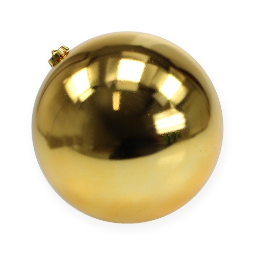 Vidutinio aukso spalvos kalėdinis 20 cm plastikinis papuošalas