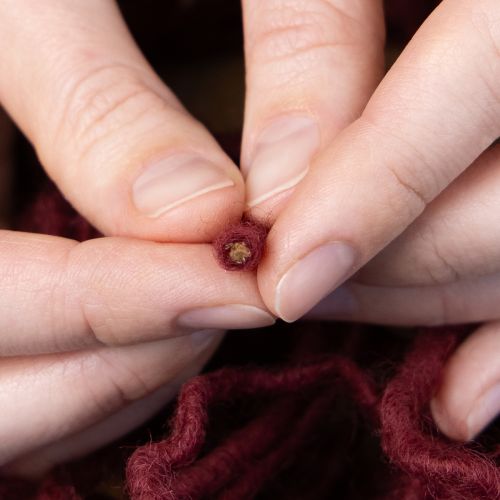 daiktų Dagties siūlas, vilnonis virvelė, Bordo, 55 m virvelė, floristika, rankdarbiai, „pasidaryk pats“