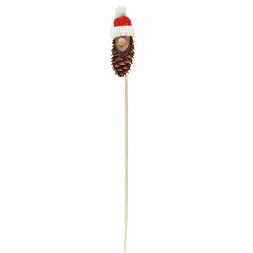 daiktų Kūgio nykštukas su kepure gėlių kamščiu gnomas 8cm 12 vnt
