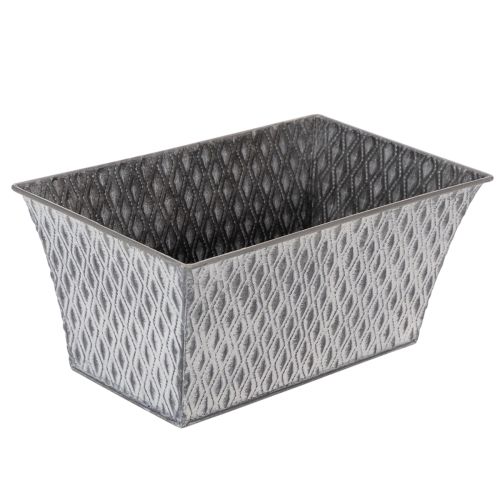 Cinko dubuo su rombo formos raštu, 26 cm x 15,5 cm pirkti | Floristik24.lt