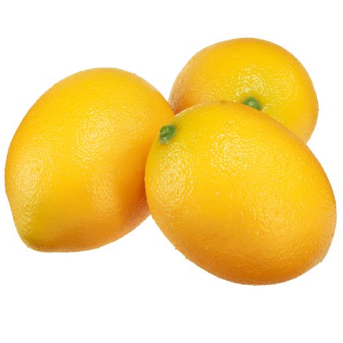 daiktų Citrinų dekoravimas dirbtinis maistas Ø5,5cm H8cm 6 vnt